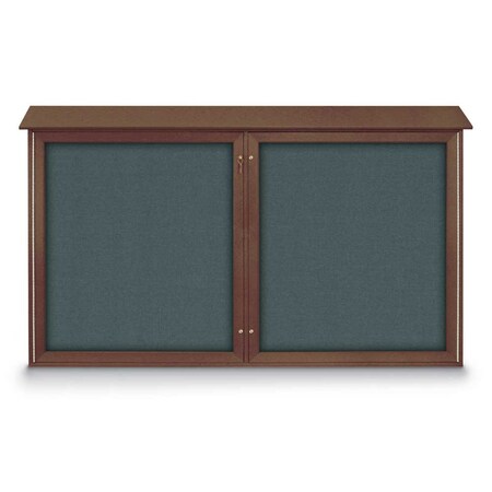 United Visual Products Open Faced Traditional Rounded Corkboard UV646ARC-GOLD-COBACC